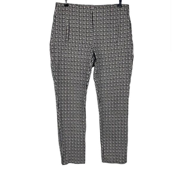 Chico's So Slimming Juliet Check-Print Ankle Pants size 6 - Picture 1 of 7